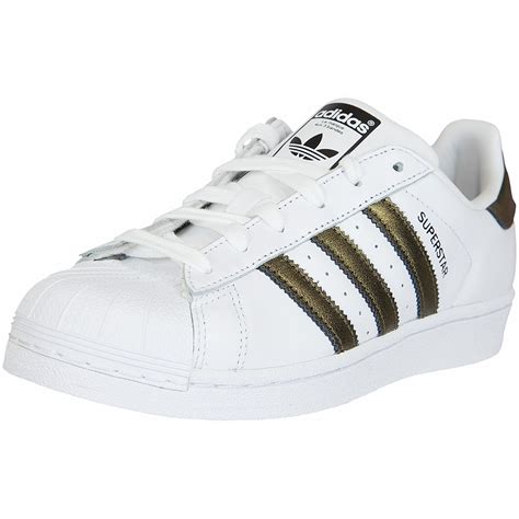 adidas superstar damen weiß schwarz gold|adidas Originals Women's Superstar Bold Sneaker .